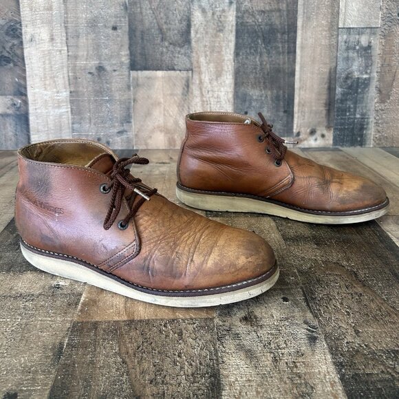 Red Wing 595 Chukka Leather Lace Up Work Boots Mens 10 D - Picture 12 of 12